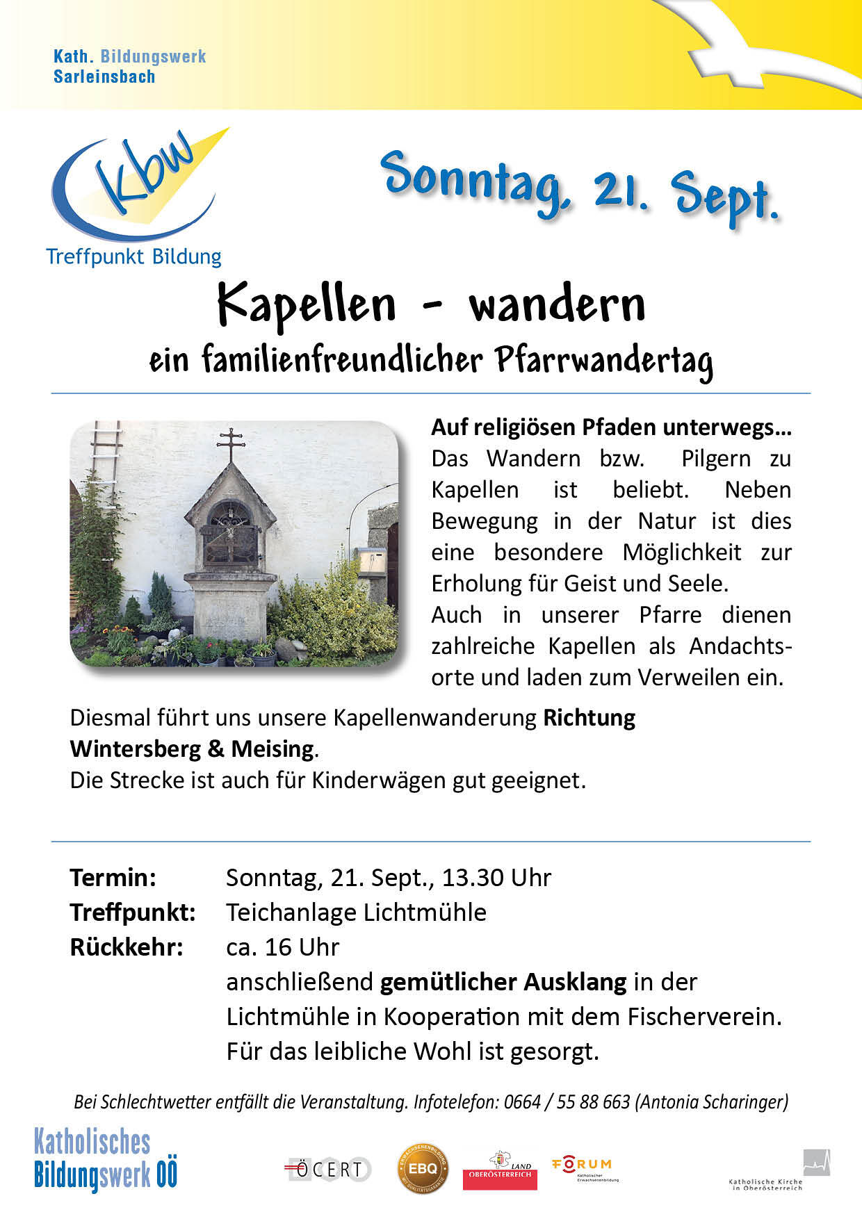 Kapellen-Wandern / Pfarrwandertag