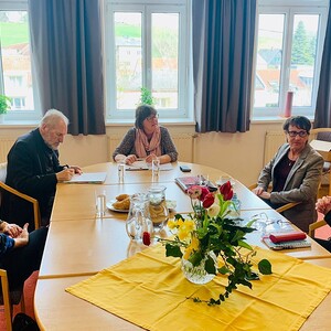 Betriebsrätinnen, GPA und Betriebsseelsorge im Gespräch mit Visitator Willi Vieböck