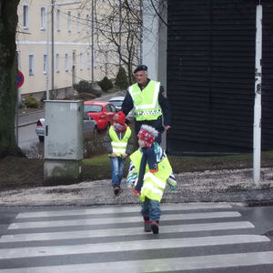 Besuch des Verkehrspolizisten