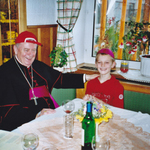 Kapperltausch mit Andreas Selinger / Firmung Pfarre Aichkirchen 29.6.2003