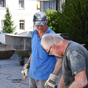 an der Mauer am 2. Tag